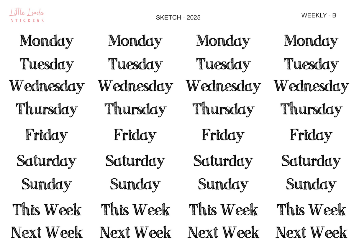 2025 | Weekly - Classic