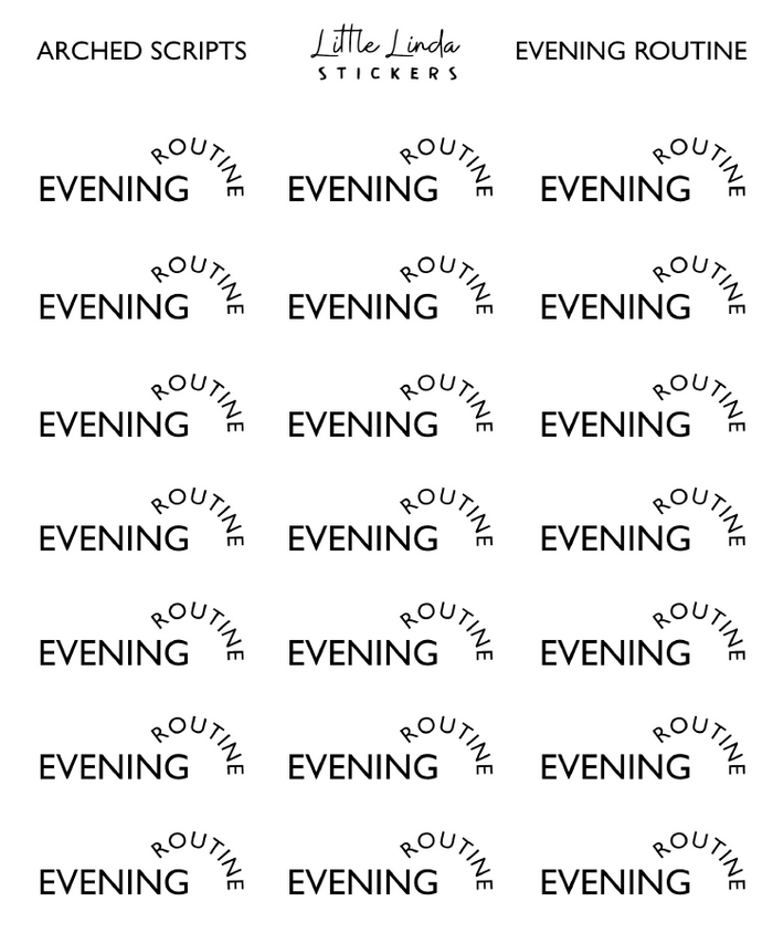 Evening Routine - 2023