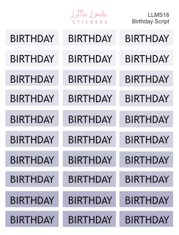 Birthday - Minimal