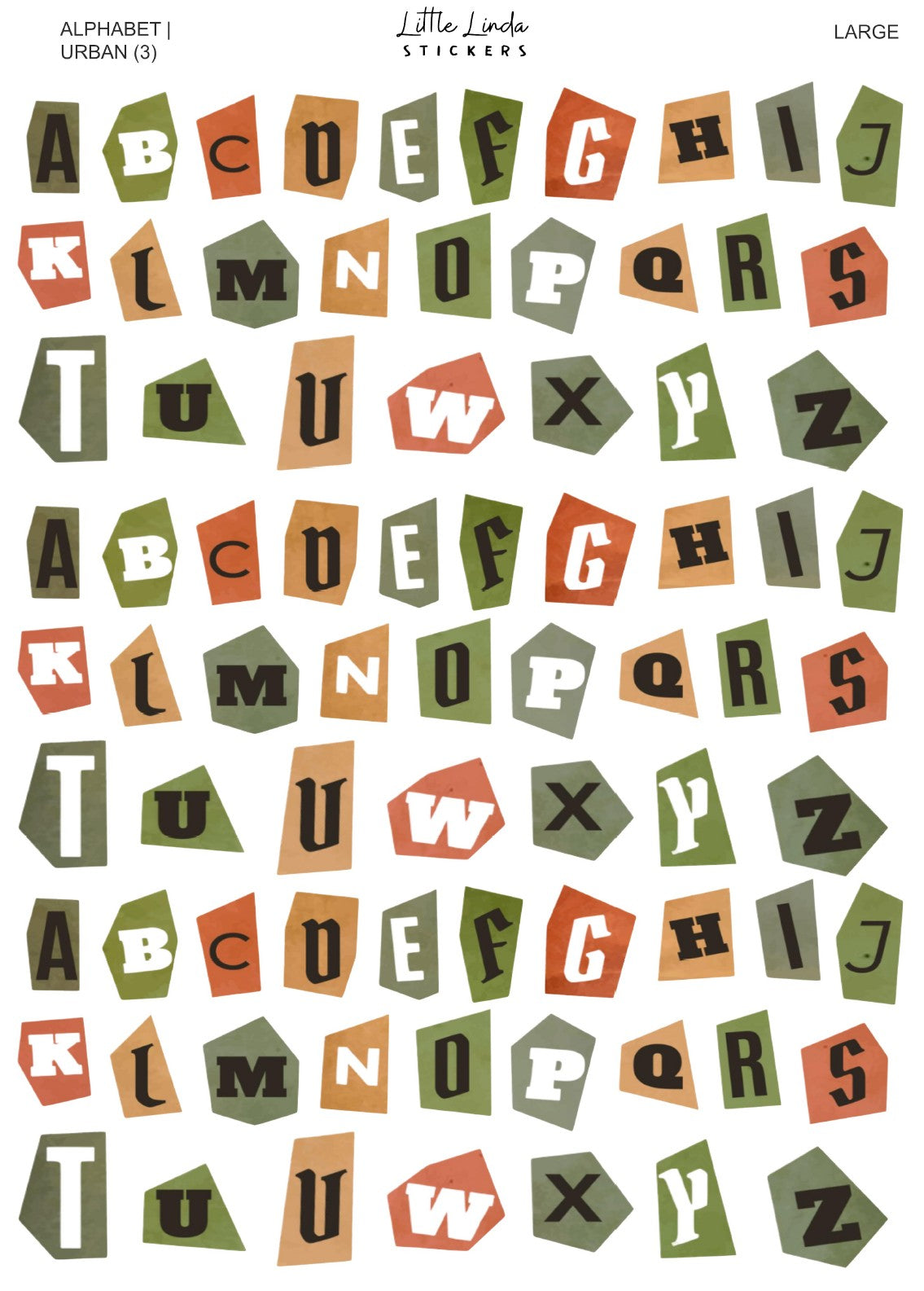 Junk Journal | Alphabet - Urban