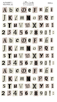 Junk Journal | Alphabet - Neutral