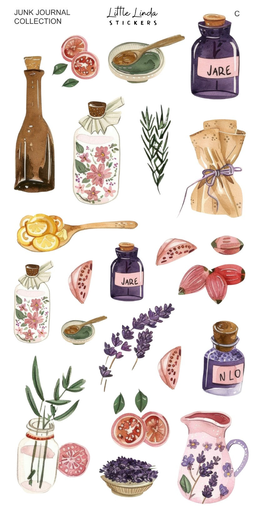 Junk Journal | Deco Sheet C