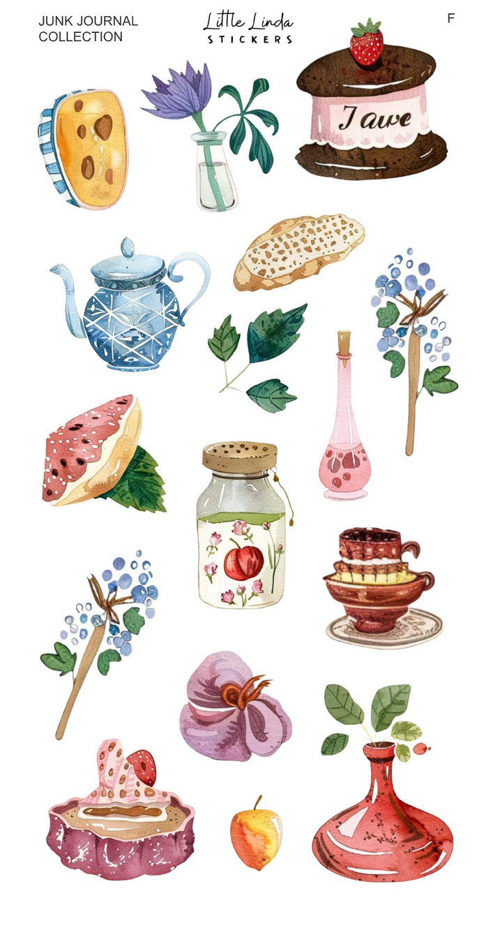 Junk Journal | Deco Sheet F