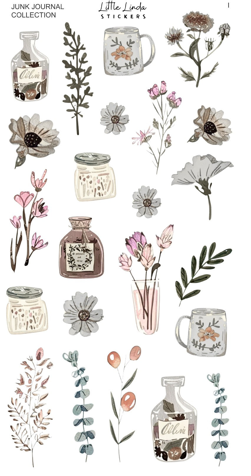 Junk Journal | Deco Sheet I