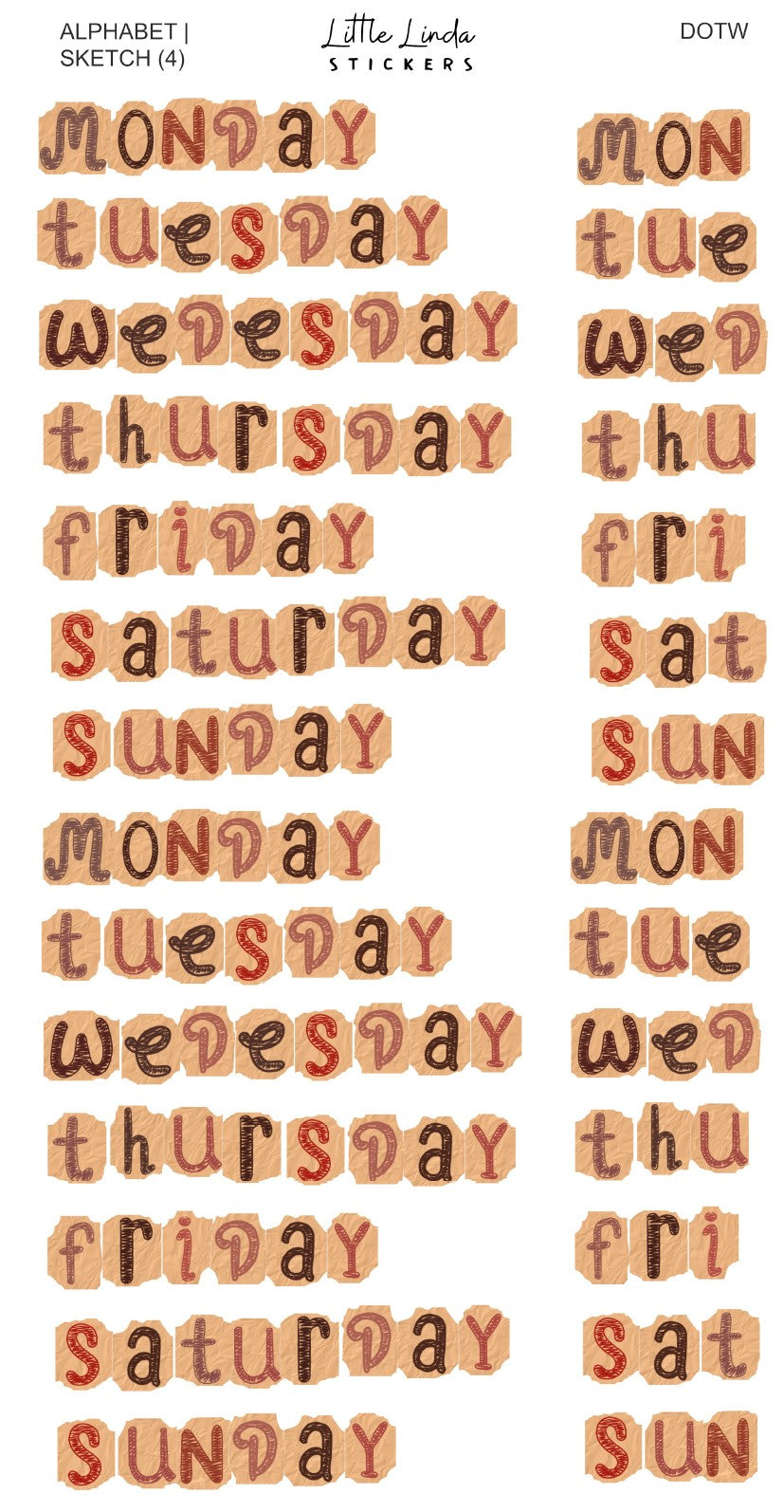 Junk Journal | Sketch - DOTW