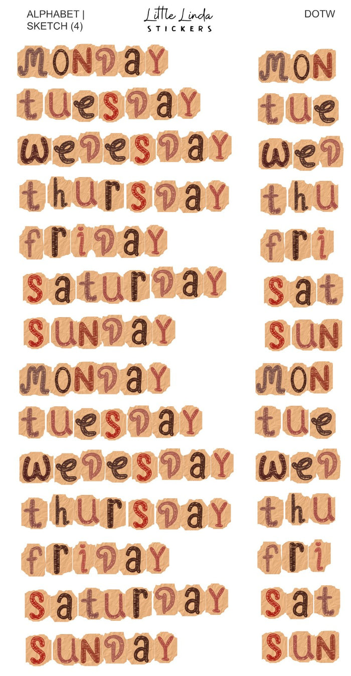 Junk Journal | Sketch - DOTW