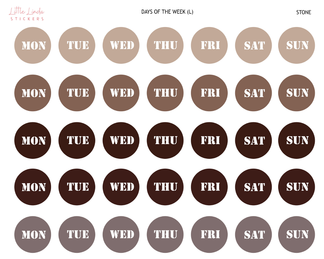 2024 | Days of the Week Circle - Large