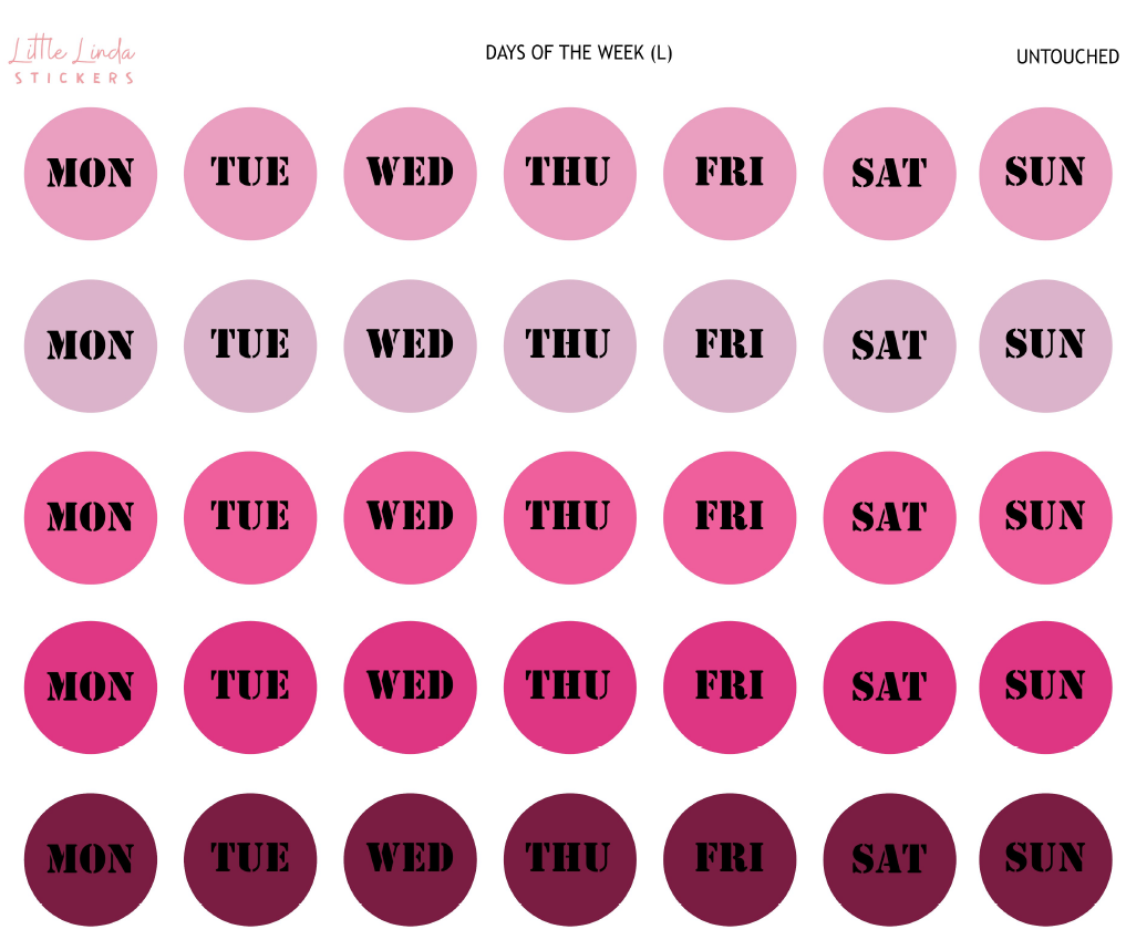 2024 | Days of the Week Circle - Large