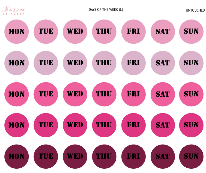 2024 | Days of the Week Circle - Large