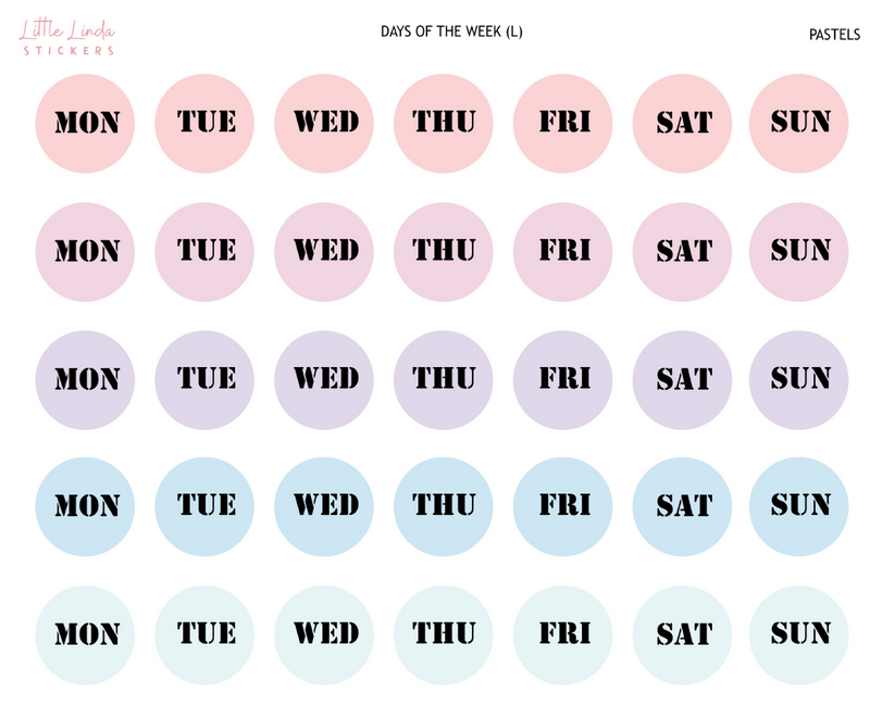 2024 | Days of the Week Circle - Large