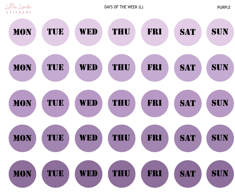 2024 | Days of the Week Circle - Large