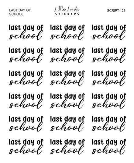 Last Day of School | SCRIPT