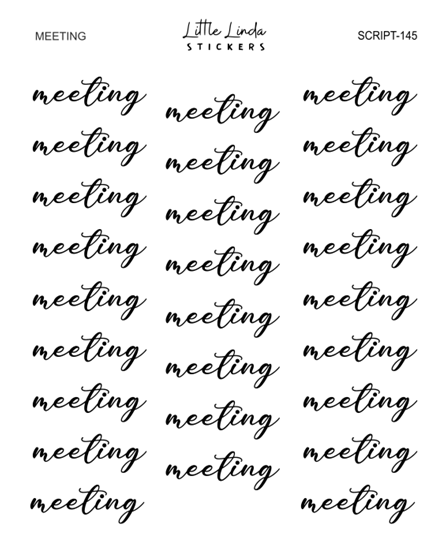 Meeting | SCRIPT