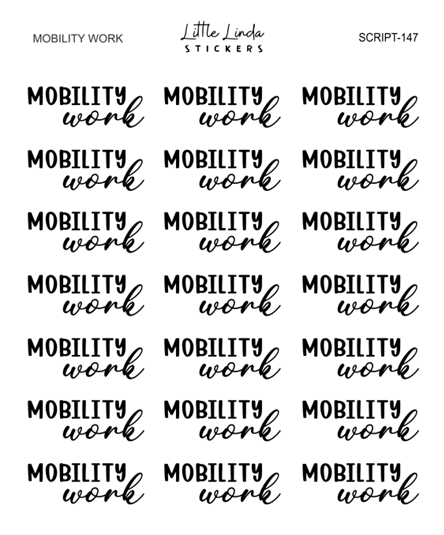Mobility Work | SCRIPT