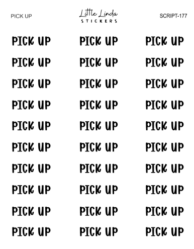 Pick Up | SCRIPT