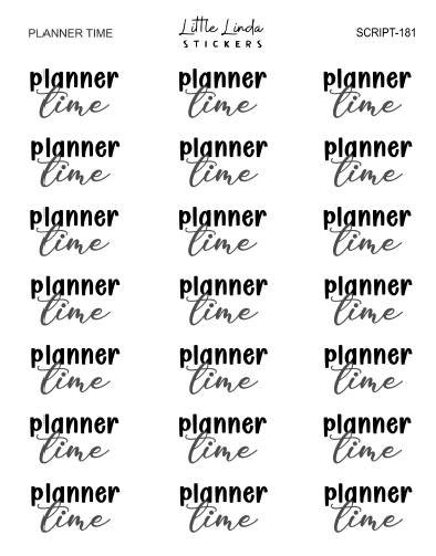 Planner Time | SCRIPT