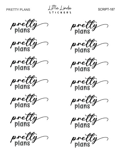 Pretty Plans | SCRIPT