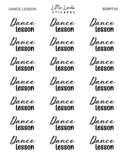 Dance Lesson | SCRIPT