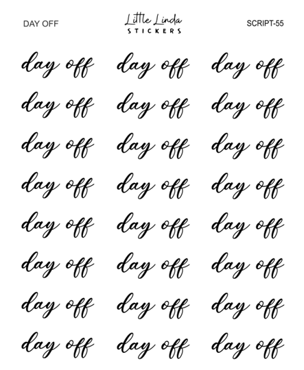 Day off | SCRIPT