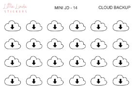 Cloud Backup - Mini Journaling Doodle Icon