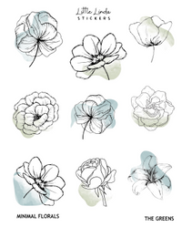 Minimal Watercolour Florals I