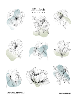 Minimal Watercolour Florals II