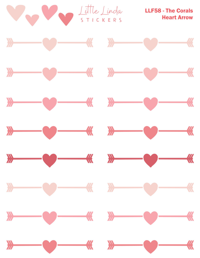 Heart Arrow Headers