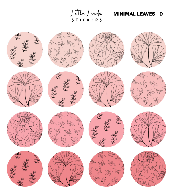 Minimal Leaf Pattern - Corals