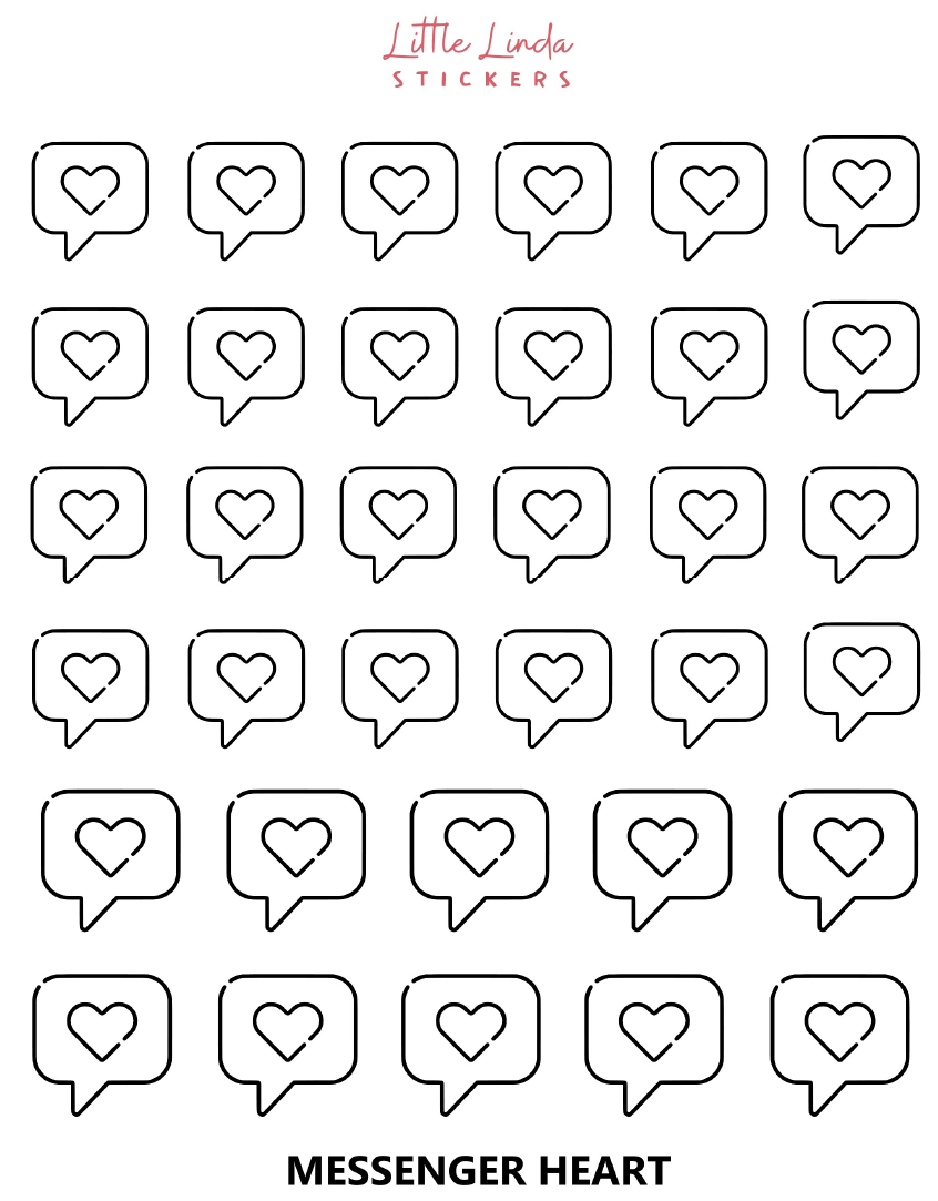 Heart Message Icons