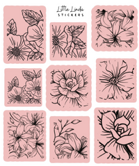 Minimal Floral Line Stamps V1