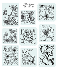 Minimal Floral Line Stamps V1