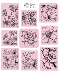 Minimal Floral Line Stamps V1