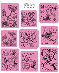 Minimal Floral Line Stamps V1