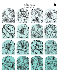 Floral Line Art Shapes