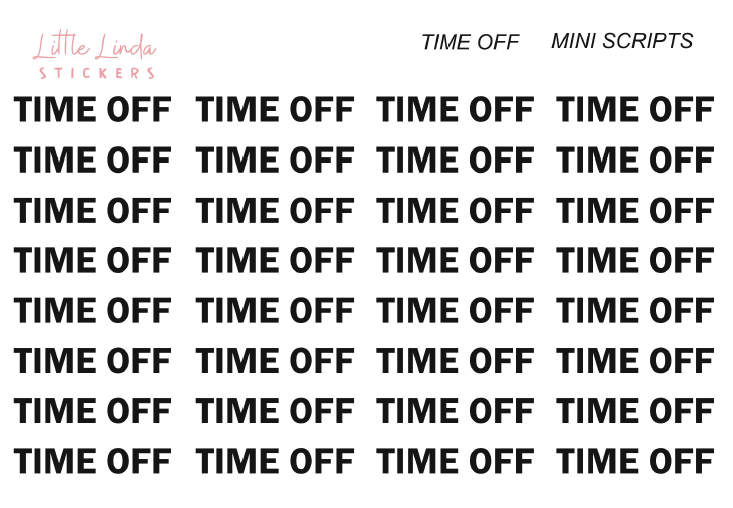 Time Off - Mini