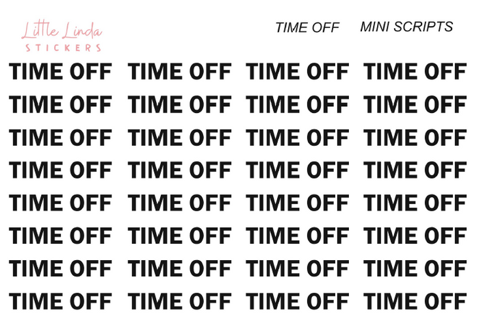 Time Off - Mini